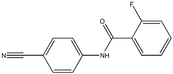 N-(4-cyanophenyl)-2-fluorobenzamide 구조식 이미지