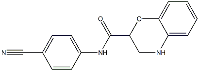 N-(4-cyanophenyl)-3,4-dihydro-2H-1,4-benzoxazine-2-carboxamide Structure