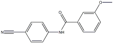 N-(4-cyanophenyl)-3-methoxybenzamide 구조식 이미지