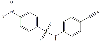 N-(4-cyanophenyl)-4-nitrobenzene-1-sulfonamide Structure