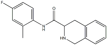 N-(4-fluoro-2-methylphenyl)-1,2,3,4-tetrahydroisoquinoline-3-carboxamide 구조식 이미지