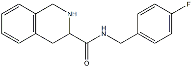 N-(4-fluorobenzyl)-1,2,3,4-tetrahydroisoquinoline-3-carboxamide 구조식 이미지