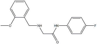 N-(4-fluorophenyl)-2-{[(2-methoxyphenyl)methyl]amino}acetamide 구조식 이미지