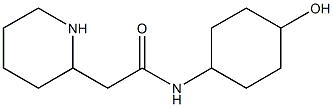 N-(4-hydroxycyclohexyl)-2-(piperidin-2-yl)acetamide 구조식 이미지