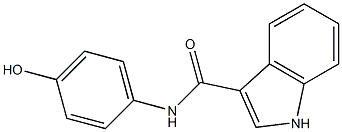 N-(4-hydroxyphenyl)-1H-indole-3-carboxamide 구조식 이미지