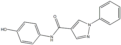 N-(4-hydroxyphenyl)-1-phenyl-1H-pyrazole-4-carboxamide Structure