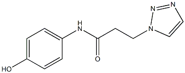 N-(4-hydroxyphenyl)-3-(1H-1,2,3-triazol-1-yl)propanamide Structure