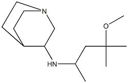 N-(4-methoxy-4-methylpentan-2-yl)-1-azabicyclo[2.2.2]octan-3-amine 구조식 이미지