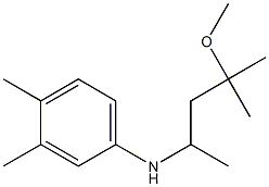 N-(4-methoxy-4-methylpentan-2-yl)-3,4-dimethylaniline Structure