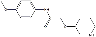 N-(4-methoxyphenyl)-2-(piperidin-3-yloxy)acetamide Structure