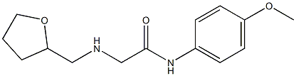 N-(4-methoxyphenyl)-2-[(oxolan-2-ylmethyl)amino]acetamide 구조식 이미지