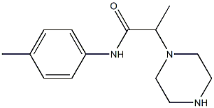 N-(4-methylphenyl)-2-(piperazin-1-yl)propanamide 구조식 이미지