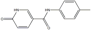 N-(4-methylphenyl)-6-oxo-1,6-dihydropyridine-3-carboxamide 구조식 이미지