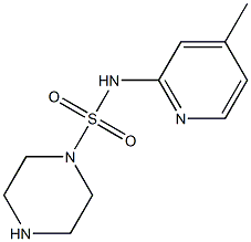 N-(4-methylpyridin-2-yl)piperazine-1-sulfonamide 구조식 이미지