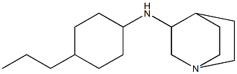 N-(4-propylcyclohexyl)-1-azabicyclo[2.2.2]octan-3-amine 구조식 이미지