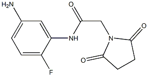 N-(5-amino-2-fluorophenyl)-2-(2,5-dioxopyrrolidin-1-yl)acetamide Structure