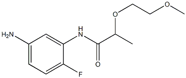 N-(5-amino-2-fluorophenyl)-2-(2-methoxyethoxy)propanamide 구조식 이미지