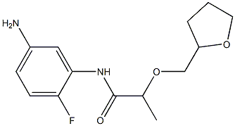 N-(5-amino-2-fluorophenyl)-2-(oxolan-2-ylmethoxy)propanamide 구조식 이미지