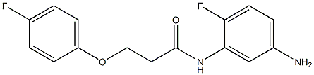 N-(5-amino-2-fluorophenyl)-3-(4-fluorophenoxy)propanamide 구조식 이미지