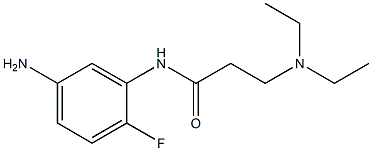 N-(5-amino-2-fluorophenyl)-3-(diethylamino)propanamide 구조식 이미지