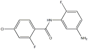 N-(5-amino-2-fluorophenyl)-4-chloro-2-fluorobenzamide 구조식 이미지