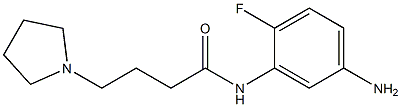 N-(5-amino-2-fluorophenyl)-4-pyrrolidin-1-ylbutanamide Structure