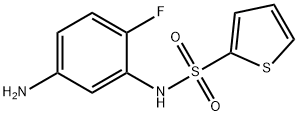 N-(5-amino-2-fluorophenyl)thiophene-2-sulfonamide 구조식 이미지