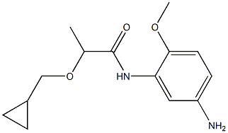 N-(5-amino-2-methoxyphenyl)-2-(cyclopropylmethoxy)propanamide Structure