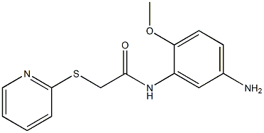 N-(5-amino-2-methoxyphenyl)-2-(pyridin-2-ylsulfanyl)acetamide 구조식 이미지