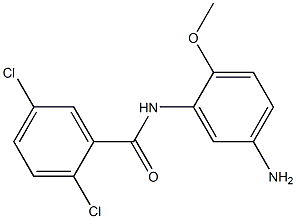 N-(5-amino-2-methoxyphenyl)-2,5-dichlorobenzamide 구조식 이미지