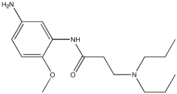 N-(5-amino-2-methoxyphenyl)-3-(dipropylamino)propanamide 구조식 이미지