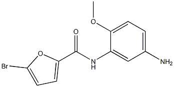 N-(5-amino-2-methoxyphenyl)-5-bromo-2-furamide Structure