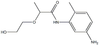 N-(5-amino-2-methylphenyl)-2-(2-hydroxyethoxy)propanamide 구조식 이미지