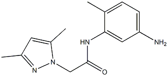 N-(5-amino-2-methylphenyl)-2-(3,5-dimethyl-1H-pyrazol-1-yl)acetamide Structure