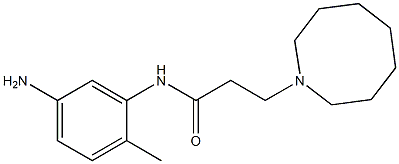 N-(5-amino-2-methylphenyl)-3-(azocan-1-yl)propanamide 구조식 이미지