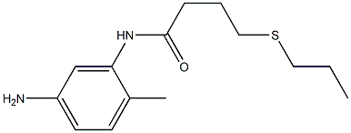 N-(5-amino-2-methylphenyl)-4-(propylsulfanyl)butanamide Structure