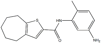 N-(5-amino-2-methylphenyl)-4H,5H,6H,7H,8H-cyclohepta[b]thiophene-2-carboxamide Structure