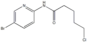 N-(5-bromopyridin-2-yl)-5-chloropentanamide 구조식 이미지