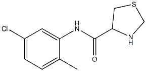 N-(5-chloro-2-methylphenyl)-1,3-thiazolidine-4-carboxamide 구조식 이미지