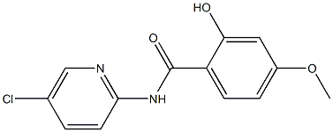 N-(5-chloropyridin-2-yl)-2-hydroxy-4-methoxybenzamide 구조식 이미지