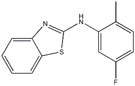 N-(5-fluoro-2-methylphenyl)-1,3-benzothiazol-2-amine 구조식 이미지