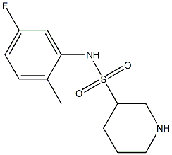 N-(5-fluoro-2-methylphenyl)piperidine-3-sulfonamide Structure