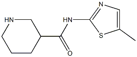 N-(5-methyl-1,3-thiazol-2-yl)piperidine-3-carboxamide Structure