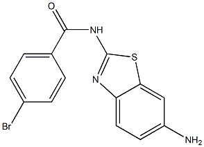N-(6-amino-1,3-benzothiazol-2-yl)-4-bromobenzamide Structure