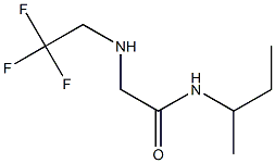 N-(butan-2-yl)-2-[(2,2,2-trifluoroethyl)amino]acetamide Structure