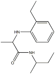 N-(butan-2-yl)-2-[(2-ethylphenyl)amino]propanamide Structure