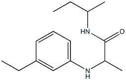 N-(butan-2-yl)-2-[(3-ethylphenyl)amino]propanamide Structure