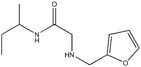 N-(butan-2-yl)-2-[(furan-2-ylmethyl)amino]acetamide 구조식 이미지