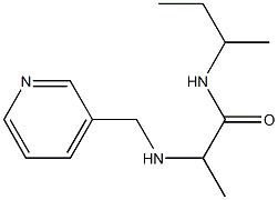 N-(butan-2-yl)-2-[(pyridin-3-ylmethyl)amino]propanamide 구조식 이미지