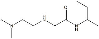 N-(butan-2-yl)-2-{[2-(dimethylamino)ethyl]amino}acetamide 구조식 이미지